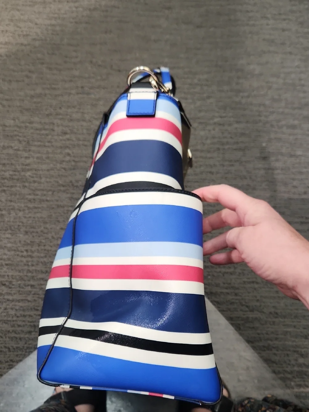 Kate Spade Kaylie Baby Bag Tote In Laurel Way Stripe